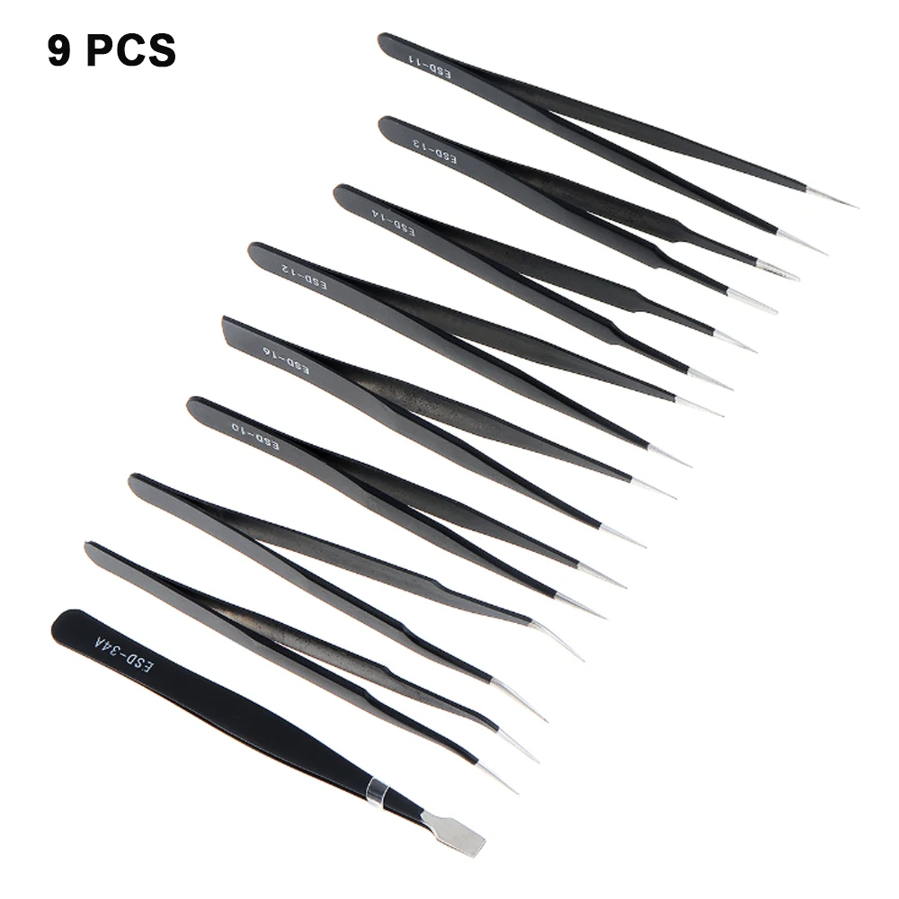 6 Chiếc Đồng Hồ Thép Nhíp 1.0MM Chống Tĩnh Điện Sửa Dụng Cụ Sửa Chữa Điện Tử Dành Cho Trang Sức Mỹ Thủ Công Điện Thoại Di Động miếng Dán Cường Lực Máy Khoan