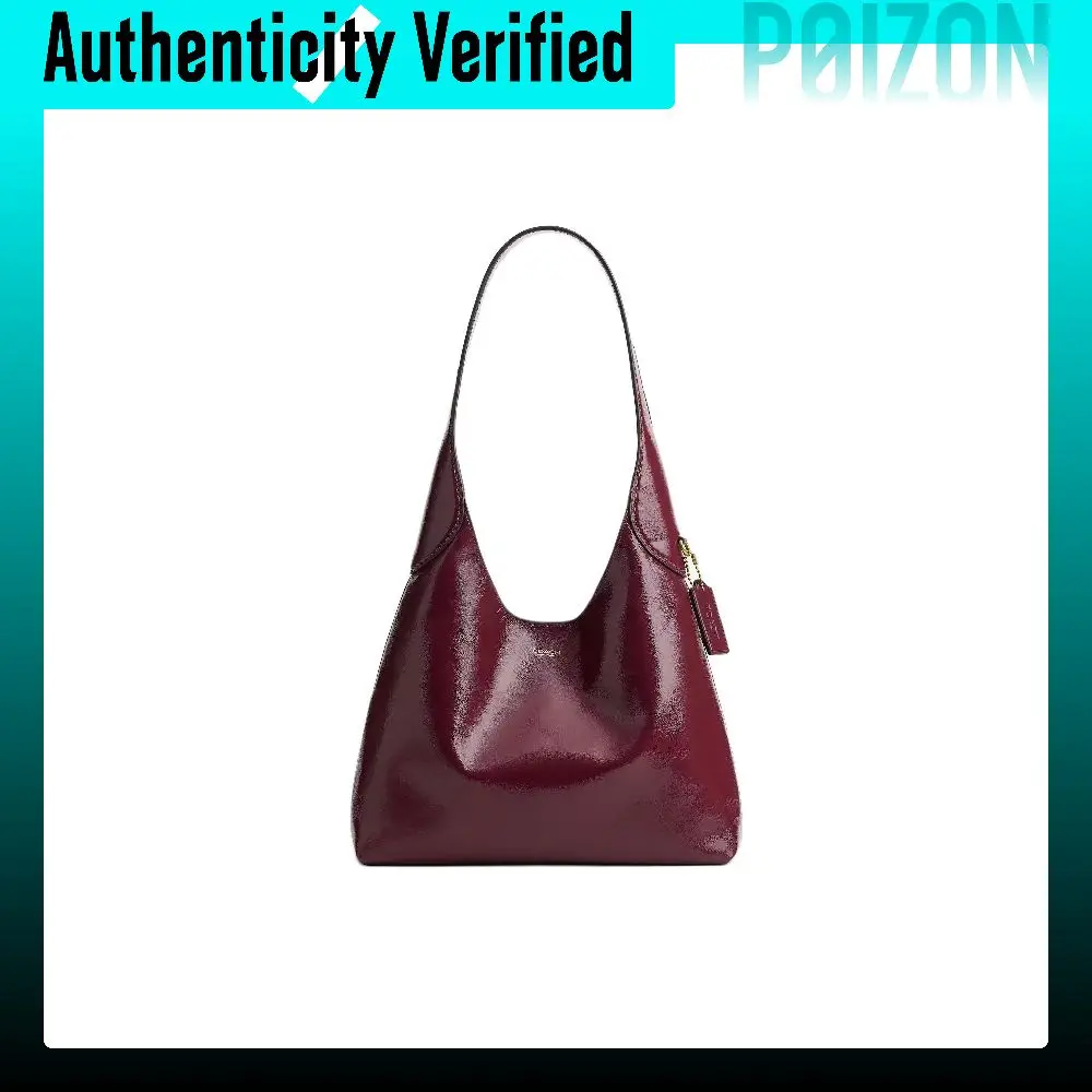 COACH Brooklyn Cow Leather Shoulder Bag Shoulder Bags Small Women's Deep Cherry Red CFR13-B4AYS