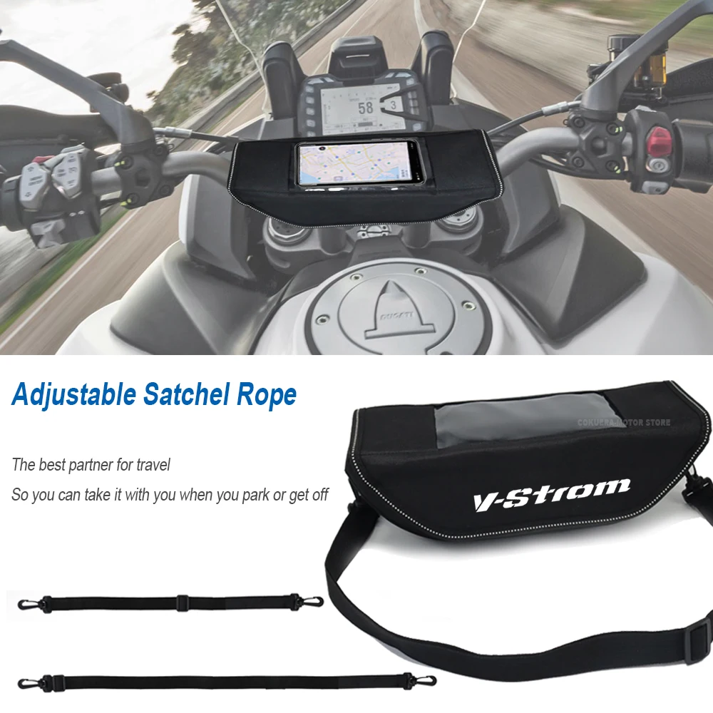 Para Suzuki V-Strom 1000 V-Strom 650 V strom Vstrom Guiador Saco Impermeável Saco De Viagem saco de armazenamento