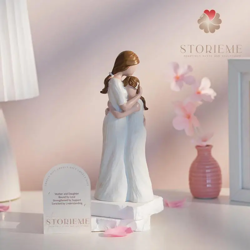 Sisters Friendship Resin Statue - Decorative Figurine For Women, For Friends & Sisters, Home Decor