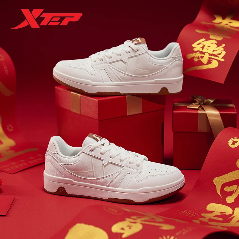 Xtep MAXX LITE Skateboarding Shoes For Women 2024 Summer Casual Skate Shoes Stability Soft Wear-Resistant Sneakers 876218310026