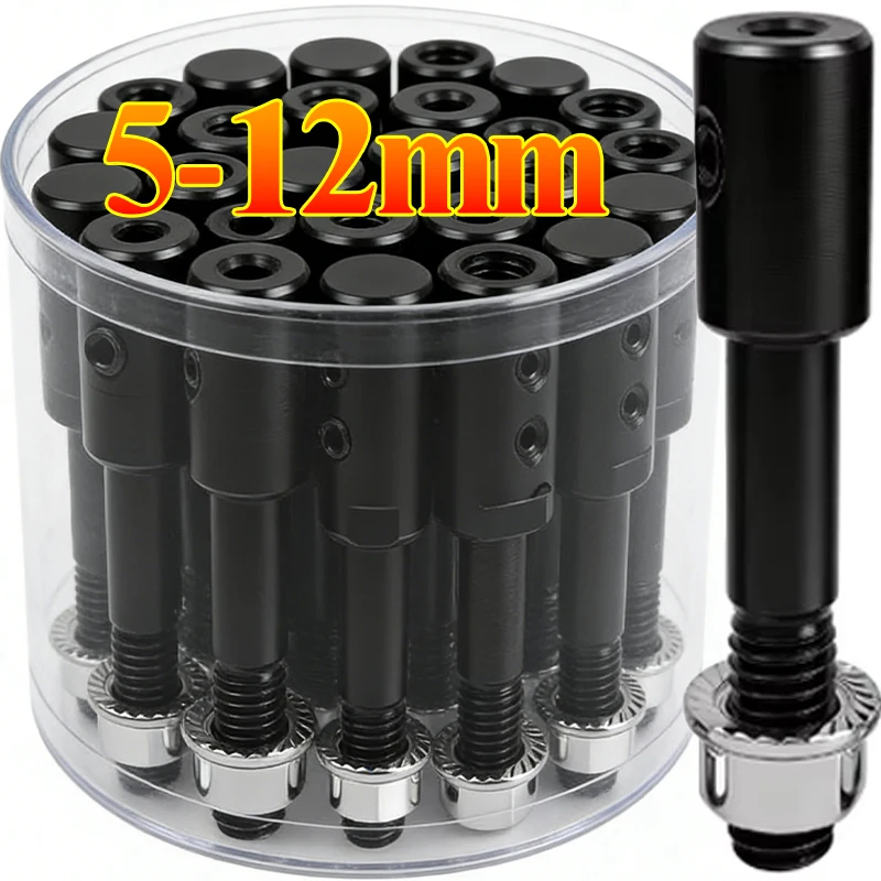 

5-12mm Motor Shaft Arbor Grinding Wheel Connecting Rod for DIY Polishing Extender Sleeve Convert Bench Grinder Extension Tools