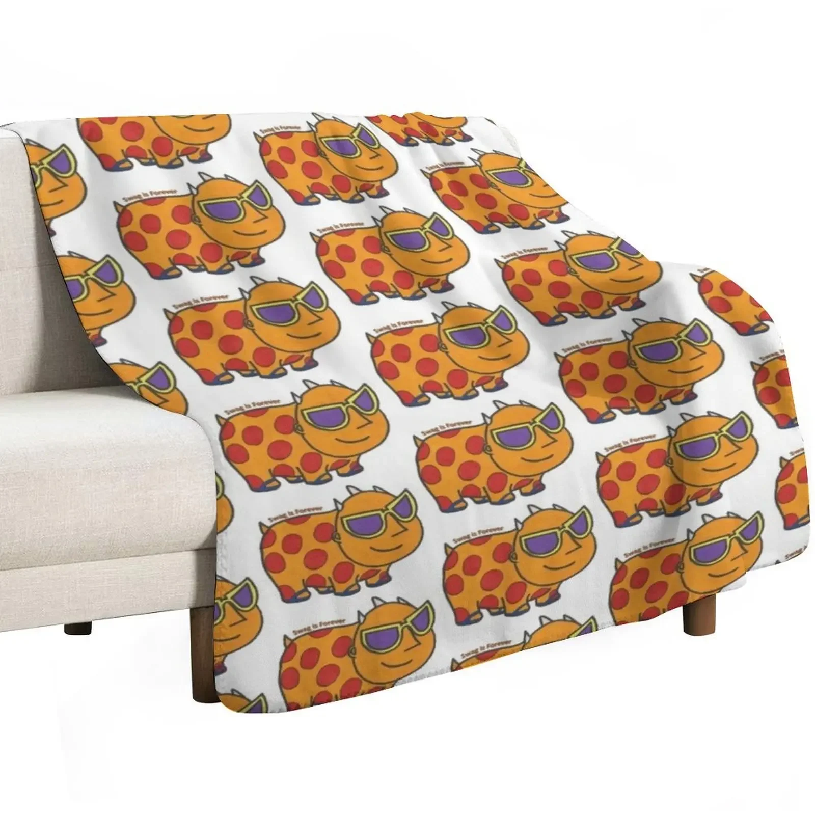 Swaggie and the Ferocious Beast Throw Blanket Hair Giant Sofa Personalized Gift Cute Plaid Softest Plaid Blankets