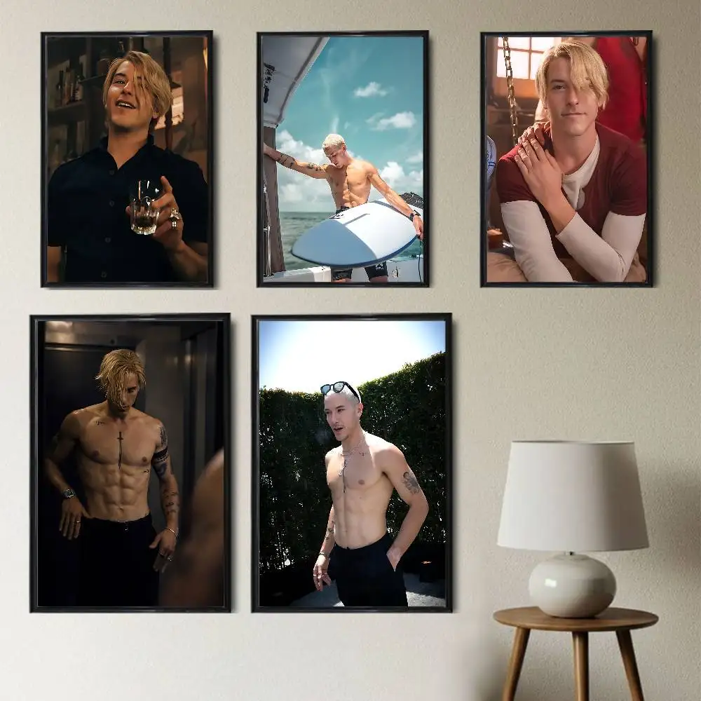 

Actor Taz Skylar Long hair Handsome Sanji Poster Prints Wall Painting Picture Gift Living Room Bar Restaurant Dec Sticker Large