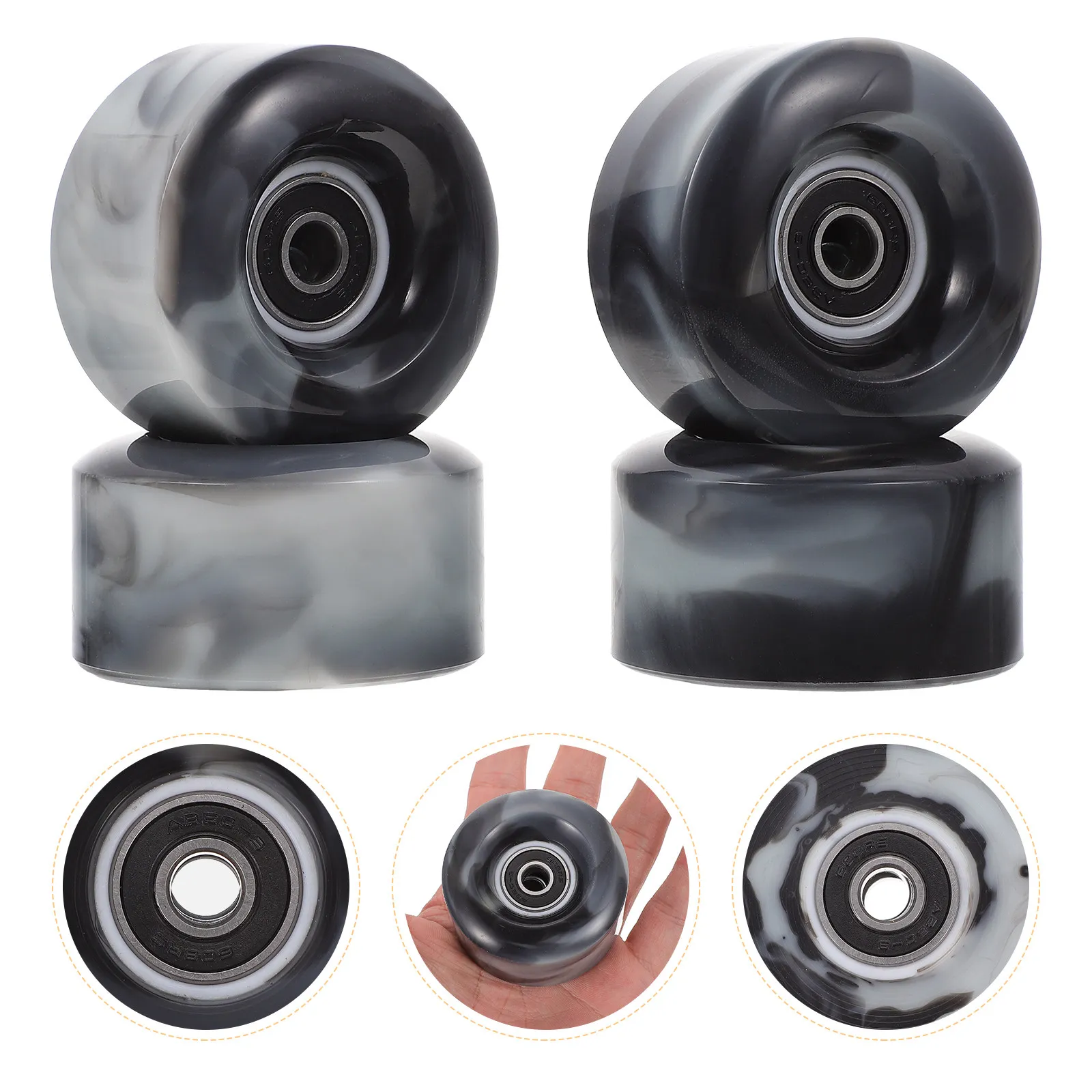 

4Pcs Roller Skating Wheels High Hardness Extra Grip Outdoor Skates Wheels for Asphalt Concrete Skates Accessories Replacement