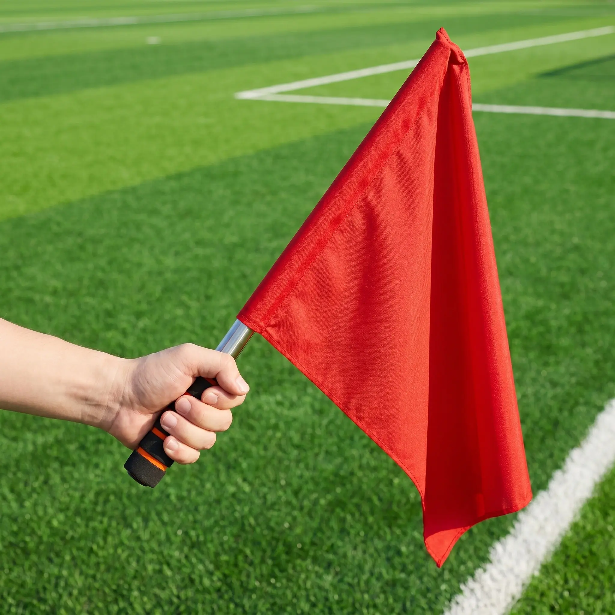 

3Pcs Vibrant Commanding Flags for Racing Activities Birthday Parties Sporting Events Traffic Direction Fan Support Cheer Signal