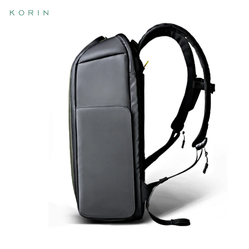 Imagem -05 - Korin-mochila Impermeável e Anti-roubo pu Mochila Escolar Mochilas de Negócios Mochila Masculina Unisex Casais Novo 15.6