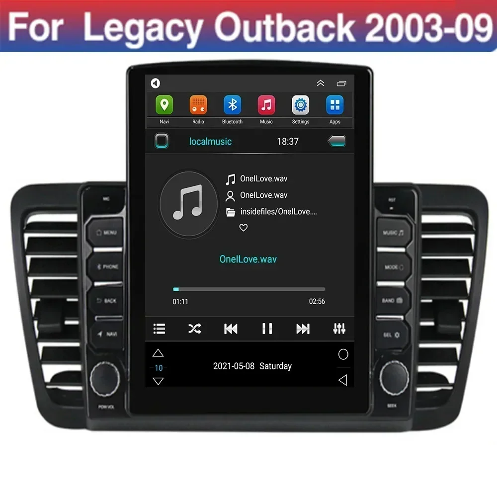 Dla Tesla Style 2Din Android 13 Radio samochodowe dla Subaru Outback 3 Legacy 4 2003-2009 Multimedialny odtwarzacz wideo GPS Stereo Carplay DSP