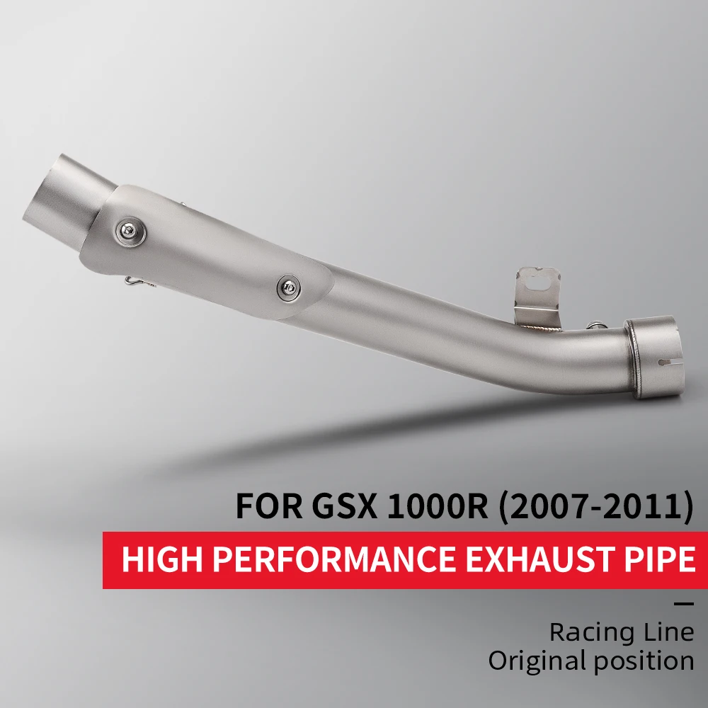 

Motorcycle Exhaust Medium Link Pipe Exhaust Muffler Moto Mid Tube GSX-R1000 2012 2013 2014 2015 2016
