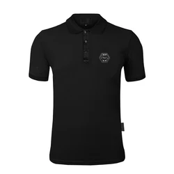 2022 short sleeve polo shirt men's pure cotton breathable simple top fashion European station trend summer leisure