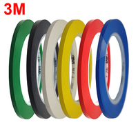 3mm wide, 3M 471 Vinyl Tape Single Adhesive for Floor Marking, Paint masking, Motorcycle Car Decoration DIY, 33meters/long