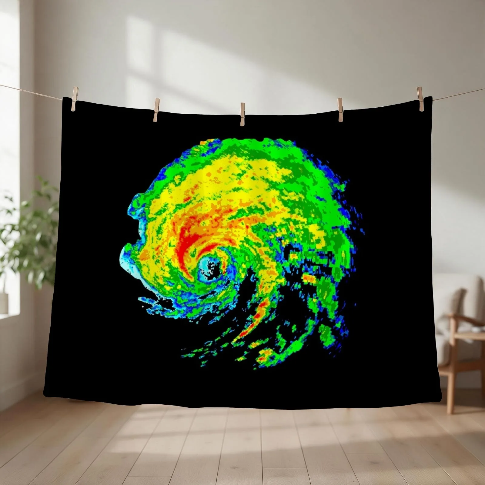 Meteorologist Storm Hunter Meteorology Student Weather Radar Image Throw Blanket
