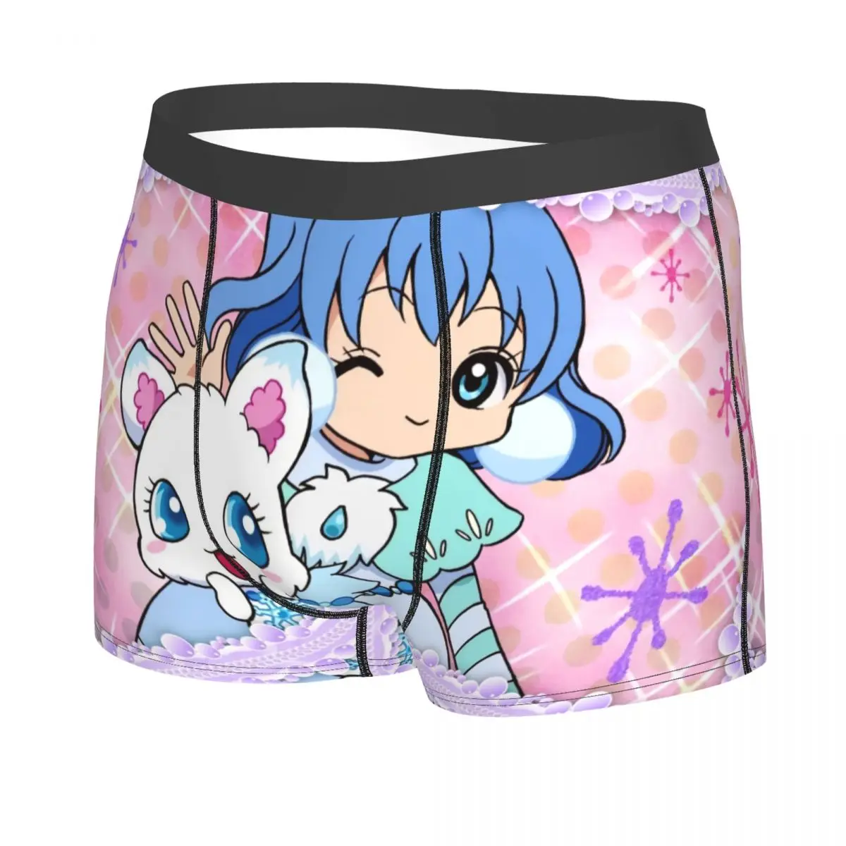 Custom Fashion Disney Cartoon Jewelpet Sanrio Japanese Anime Boxers Shorts Panties Male Underpants Stretch Briefs Underwear