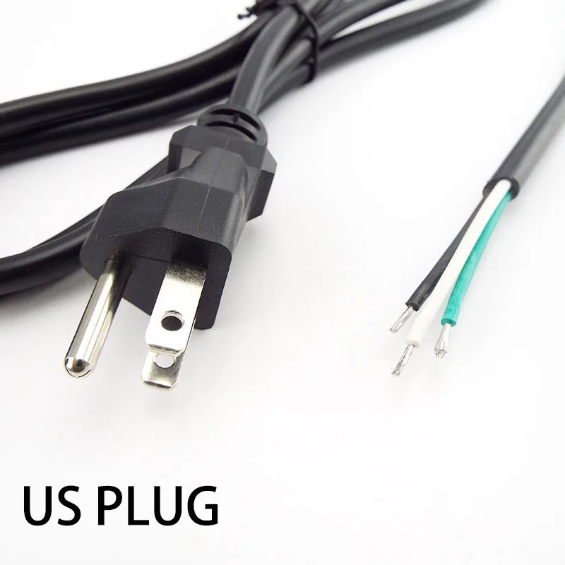 EU us plug 1.5m 2pin AC 110v 240v 3A Power supply adapter Cable Dishwashers wire Extension Cord For Electrical Fan Vacuum