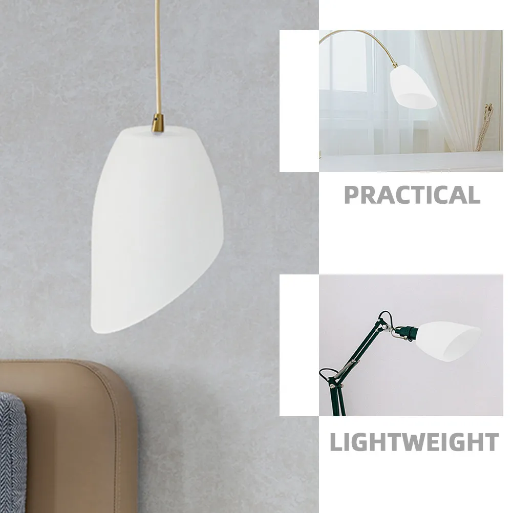 3Pcs Plastic Lamp Shades Inclined Head Lampshade Dustproof Table Lamp Shade LED Light Cover Table Light Shade Lampshade