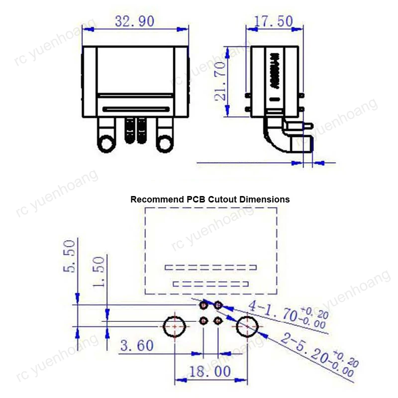 2PCS Amass AS150UPW (2 + 4)-M Scheda-Tipo orizzontale Spina 2 + 4Pin Connettore maschio FAI DA TE per RC Pianta Agricoltura UAV Lipo Parti di batterie