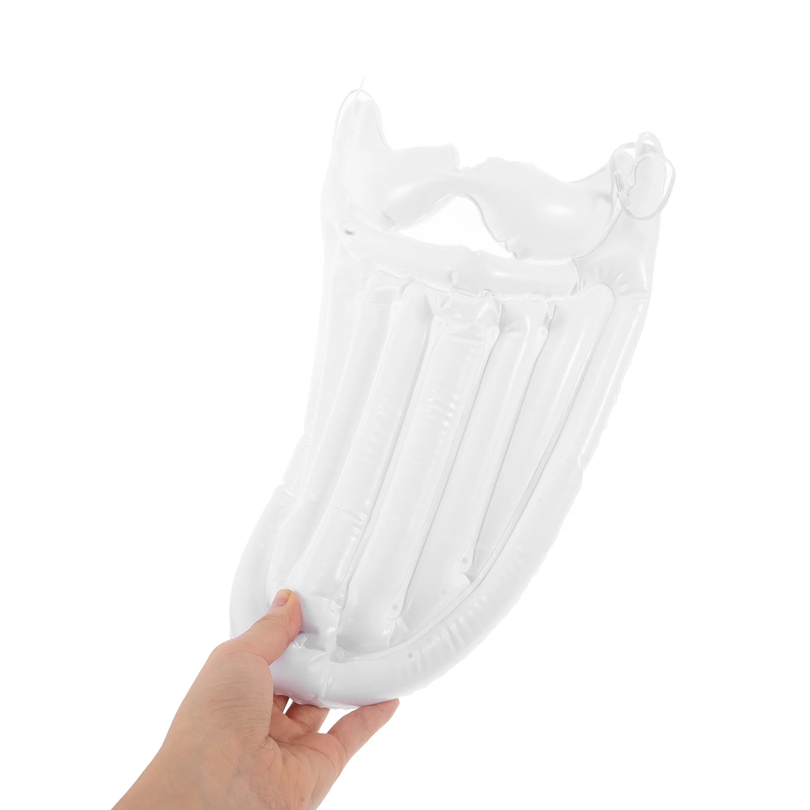 زي سانتا لحية وشارب بيضاء قابلة للنفخ للبالغين والمراهقين وحفلات عيد الميلاد والهالوين واللحية المزيفة #4