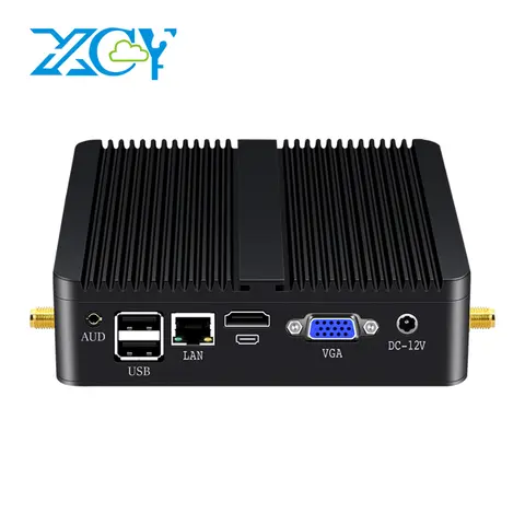Xcy fanless mini pc intel computador core i5 4200u i3 5005u gigabit ethernet win 10 linux fino cliente desktop minipc micro nuc pc