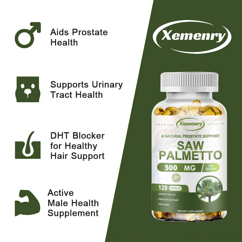 Saw Palmetto Supplement – Supports Men’s Prostate Health and Promotes Hair Growth