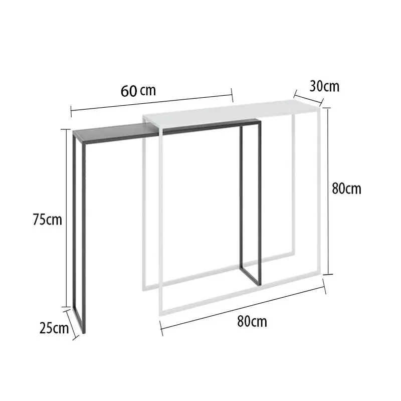 Wrought iron wall corridor entrance rack retractable radiator long table combination bar counter simple rack