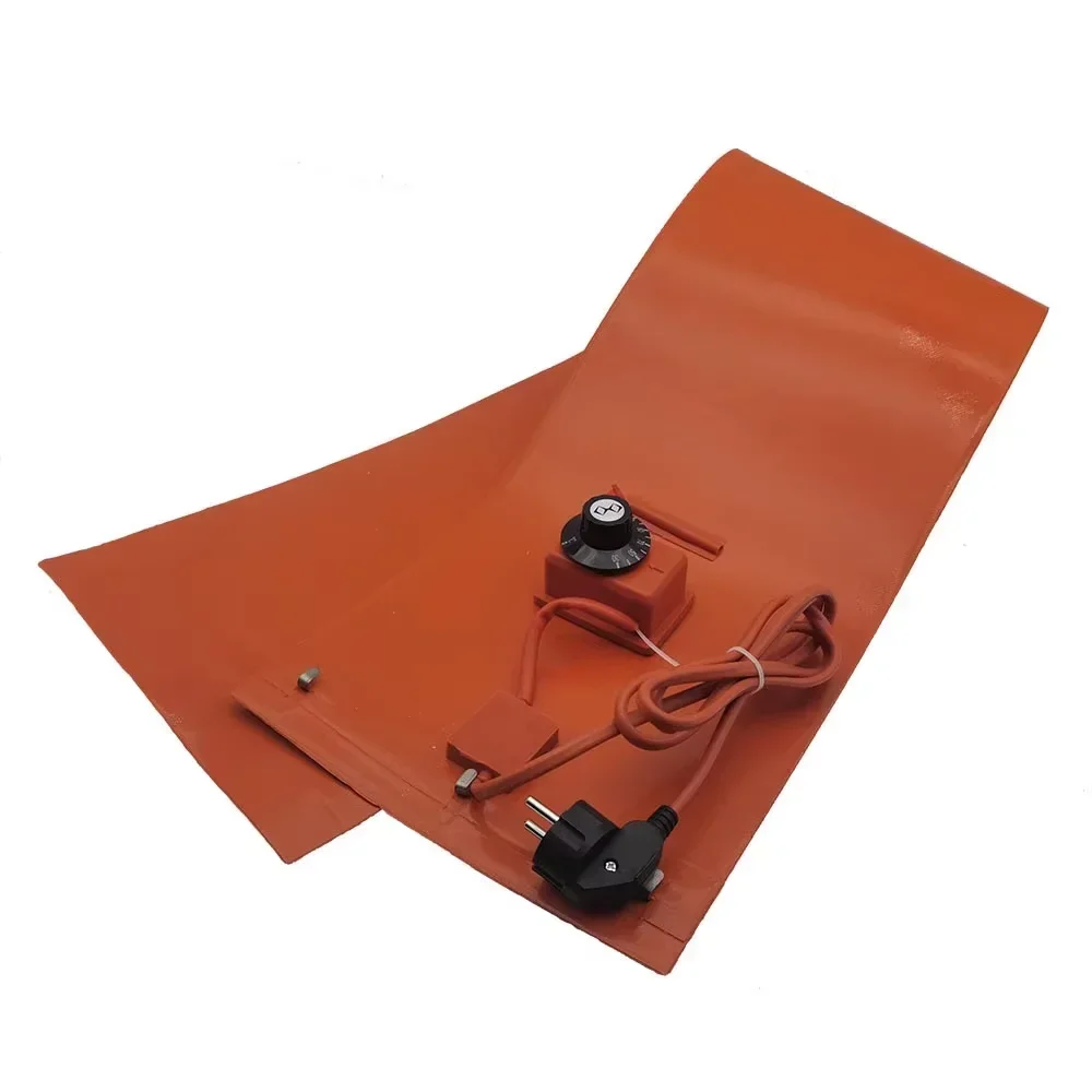 BB1740x250mm 2000W Metal Drum Heater Pail Heating Band for 55 Gal Barrel Electric Silicone Oil Drum Heater Belt Knob