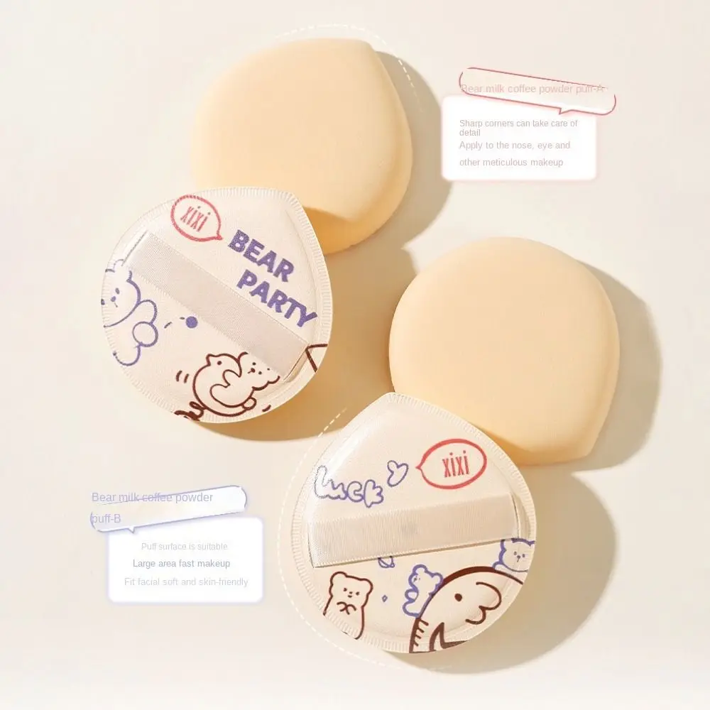 Sponge Air Cushion Makeup Puff Skin-friendly Elastic Cotton Cartoon Cosmetic Puff Soft Professional Air Cushion Powder Puff