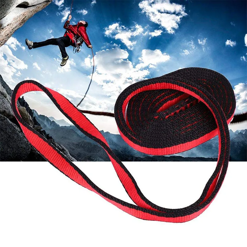 Rock Climbing Sling Belt Protective Supplies High Strength Polyester Wearable Belts Professional Outdoor Equipment