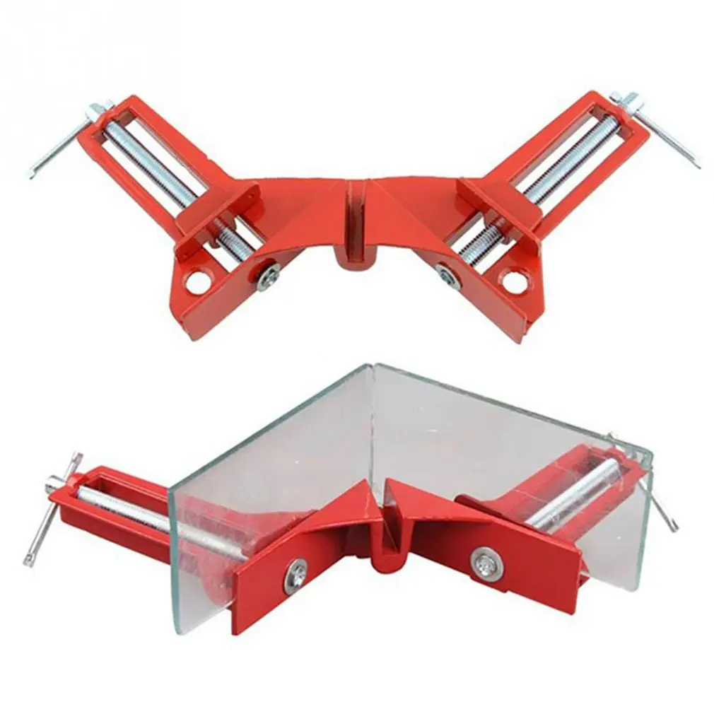 1/2/4pcs 4 inch 90 Degrees Angle Clamp Right Angle Woodworking Frame Clamp DIY Glass Clamps Corner Holder Woodworking Hand Tool