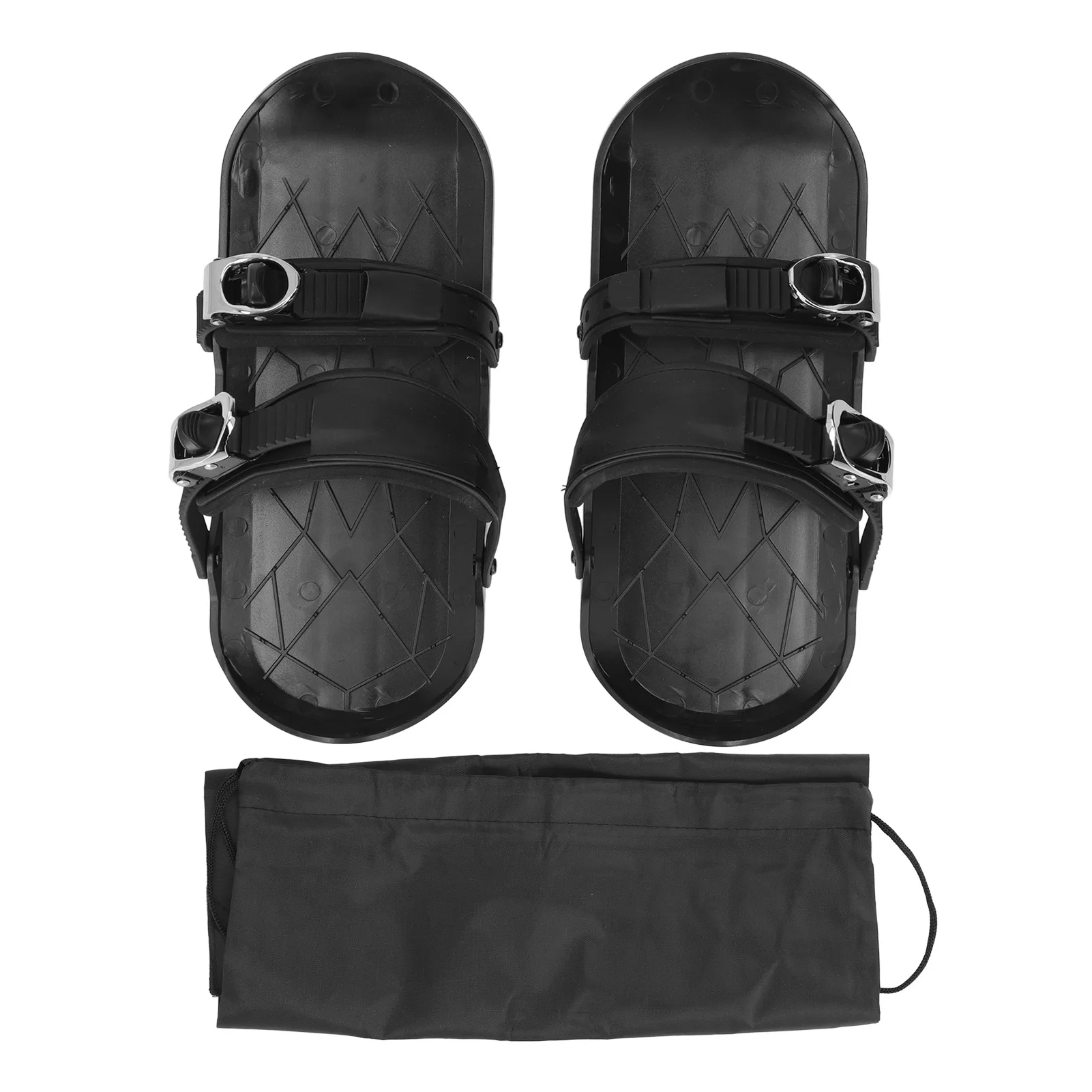 

Mini Ski Skates Mini Ski Skates Short Thin Skating Skis Attach to Skis Boots Winter Shoes for Outdoor Skiing Black One Size