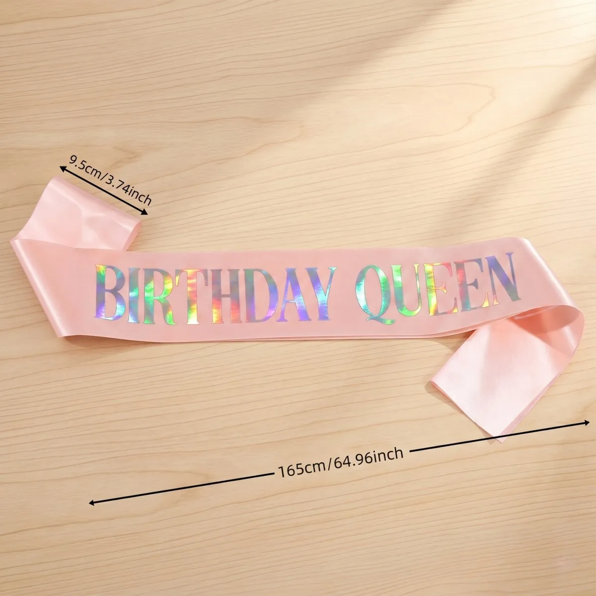 Geburtstagsmädchen Königin Schärpe Band Satin Folie Party Dekorationen Alles Gute zum Geburtstag Partyzubehör für Frauen Mädchen – Detail 3
