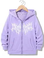 Streetwear Fashionable Zipper Hoodie Casual HIP HOP Hoodies Jackets Boys Girls Y2k Zip Up Sweatshirt Spring Autumn 3