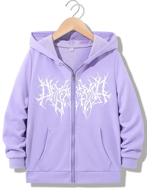 Streetwear Fashionable Zipper Hoodie Casual HIP HOP Hoodies Jackets Boys Girls Y2k Zip Up Sweatshirt Spring Autumn 3