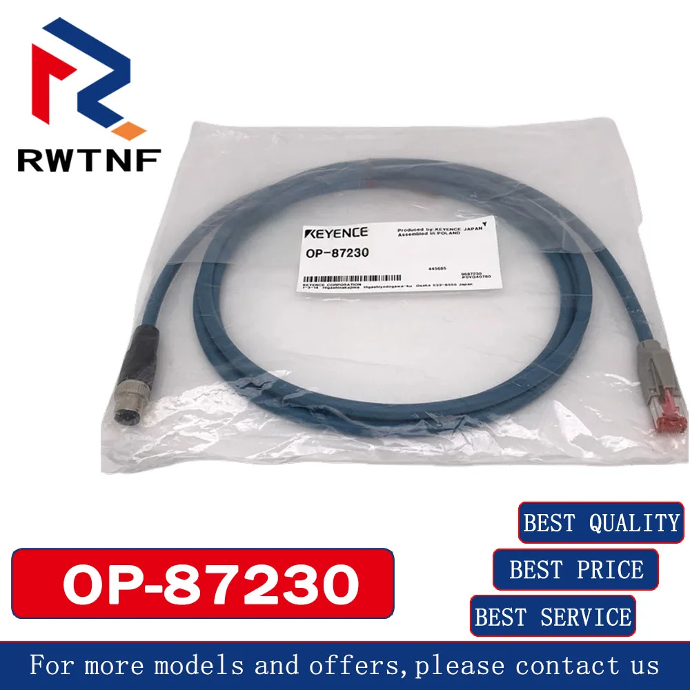 

Brand New Genuine OP-87230 KEYENCE Standard Ethernet cable 2M in stock