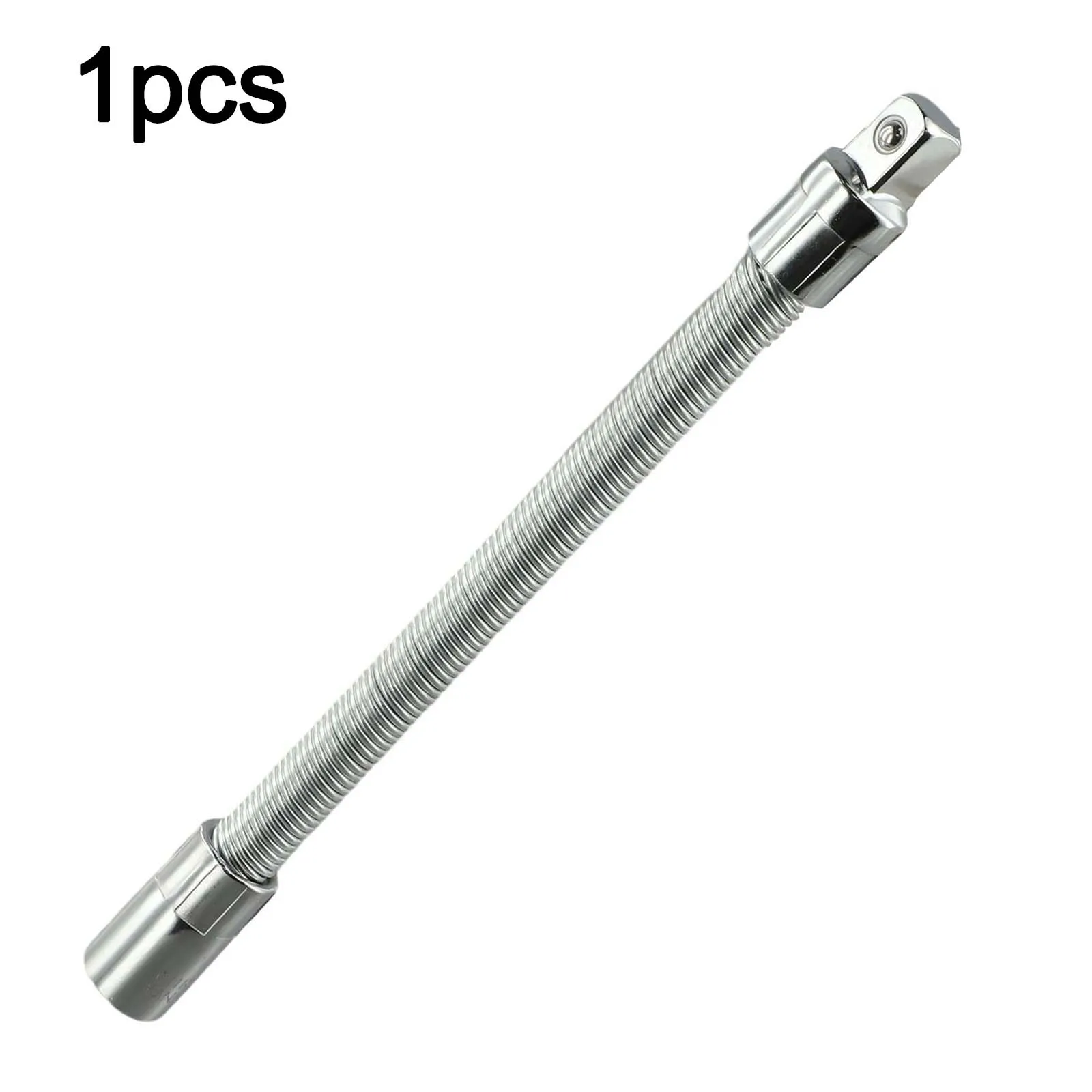 1/4 3/8 1/2 Inch Drive Flexible Socket Extension Rod Adapter Featuring Polished Chrome Plated 45# Steel Construction