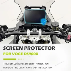 2024 DS900X Accessories Scratch Cluster Screen Dashboard For VOGE DS900X New Motorcycle Protection Instrument Film