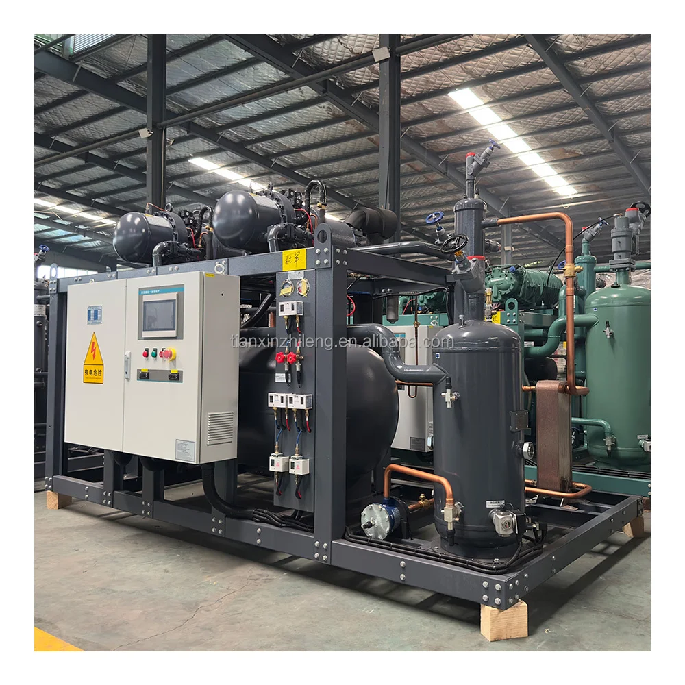 Large Cooling Capacity Condensing Units Screw Refrigeration Equipment Units for Cold Storage Freezer