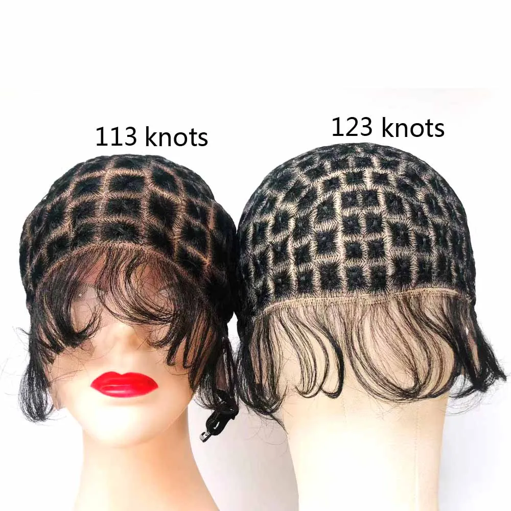 Braided Wig Cap for Crochet Braids Full Double Lace Braided Wig With Baby Hair Suitable for Making Crochet Wigs with Bangs