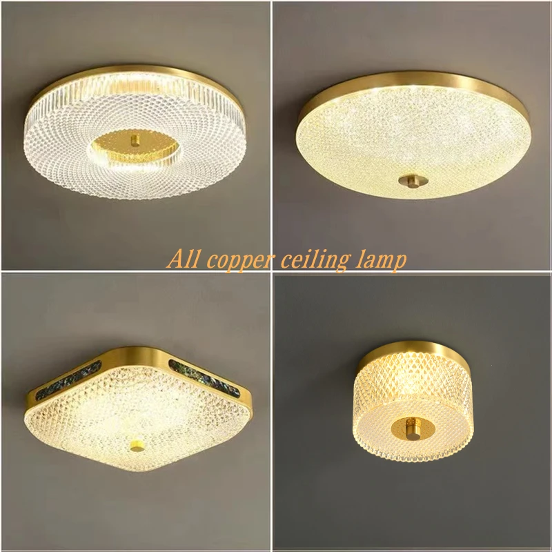 

[All copper] LED ceiling lamp is applicable to corridor, balcony, entrance, home, bedroom, fitting room, decorative lighting, ho