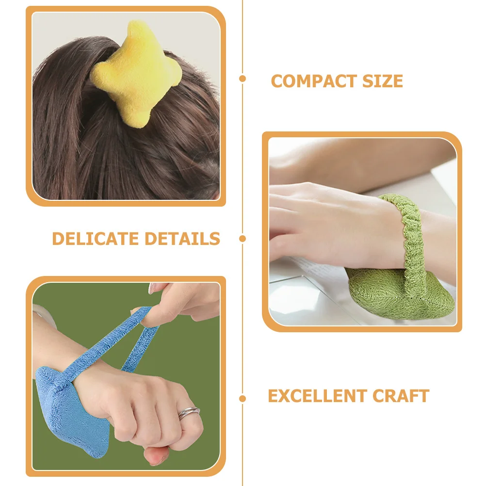 

4 шт., подставка для запястья мыши, фланелевая шелковая хлопковая эргономичная поддержка, нескользящая основа, портативный офисный аксессуар, подставка для запястий мыши