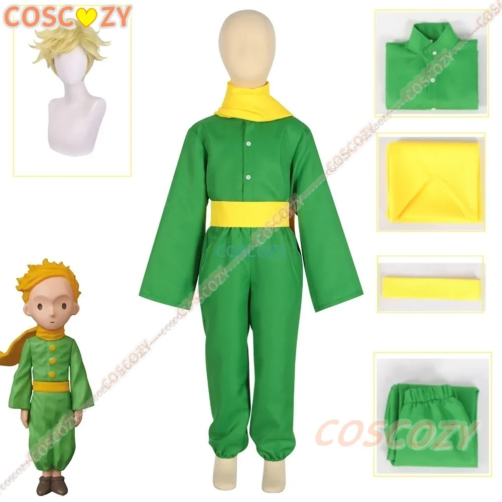 Disfraz de Cosplay de Anime El Principito, peluca verde, trajes de Carnaval de Halloween para adultos, nuevo regalo de cumpleaños de Carnaval