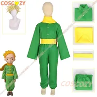 Anime The Little Small Prince Green Cosplay Costume Wig Halloween Carnival Outfits  Adults New Carnival Birthday Gift