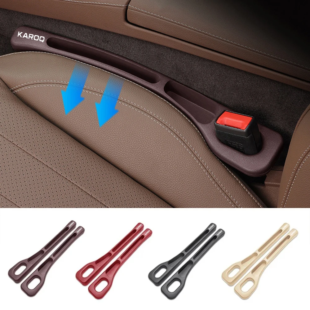 2pc Car Seat Gap Plug Strip Side Seam Car Gap Filler Leak Proof Seat Gap Storage Organizer Decoration for Skoda Karoq