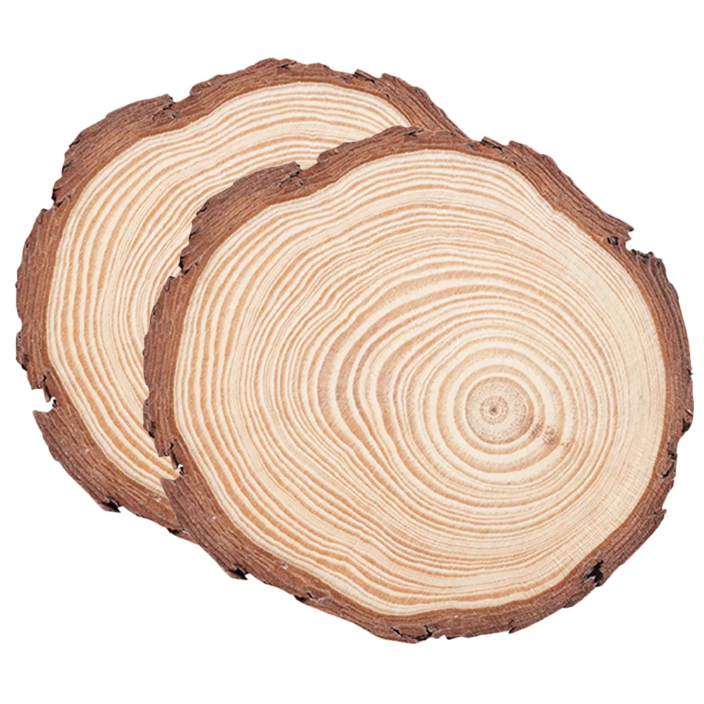 

2 Pcs Scented Base Decorative Aromatherapy Plaster Pine Wood Holder Home Office Cafe Decoration Heat