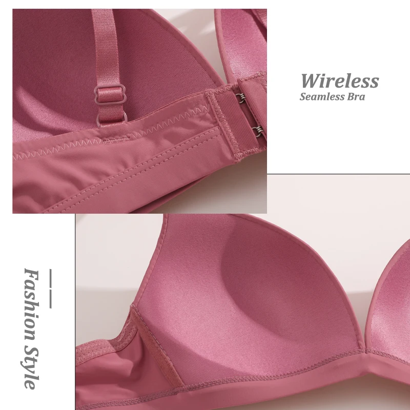 Seamless Bras For Women Comfort Wireless Bralette Soft Underwear Push Up Bra Invisible Brassiere Elastic Simple Sexy Lingerie