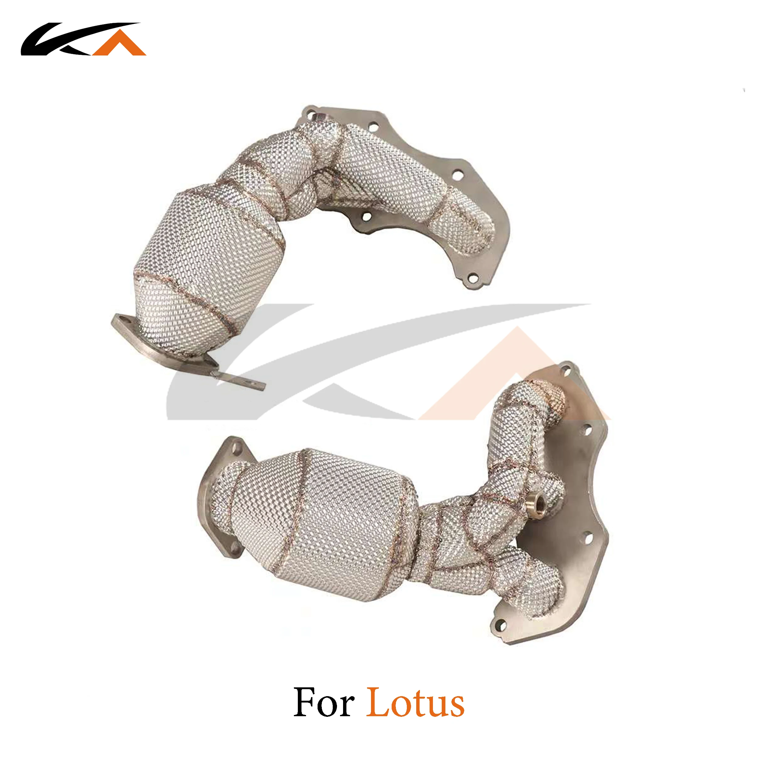 KA Tuning exhaust system parts header stainless manifold for Lotus 3.5 performance catalysis heat shield