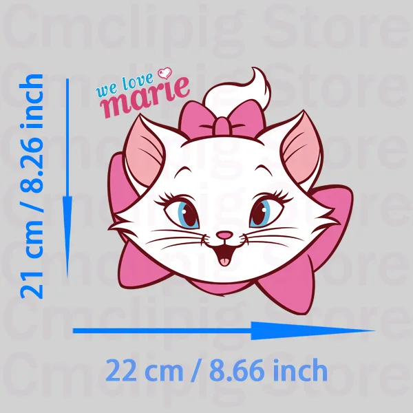 The Aristocats Clothing thermoadhesive patches Marie thermo-stickers for children iron on transfer