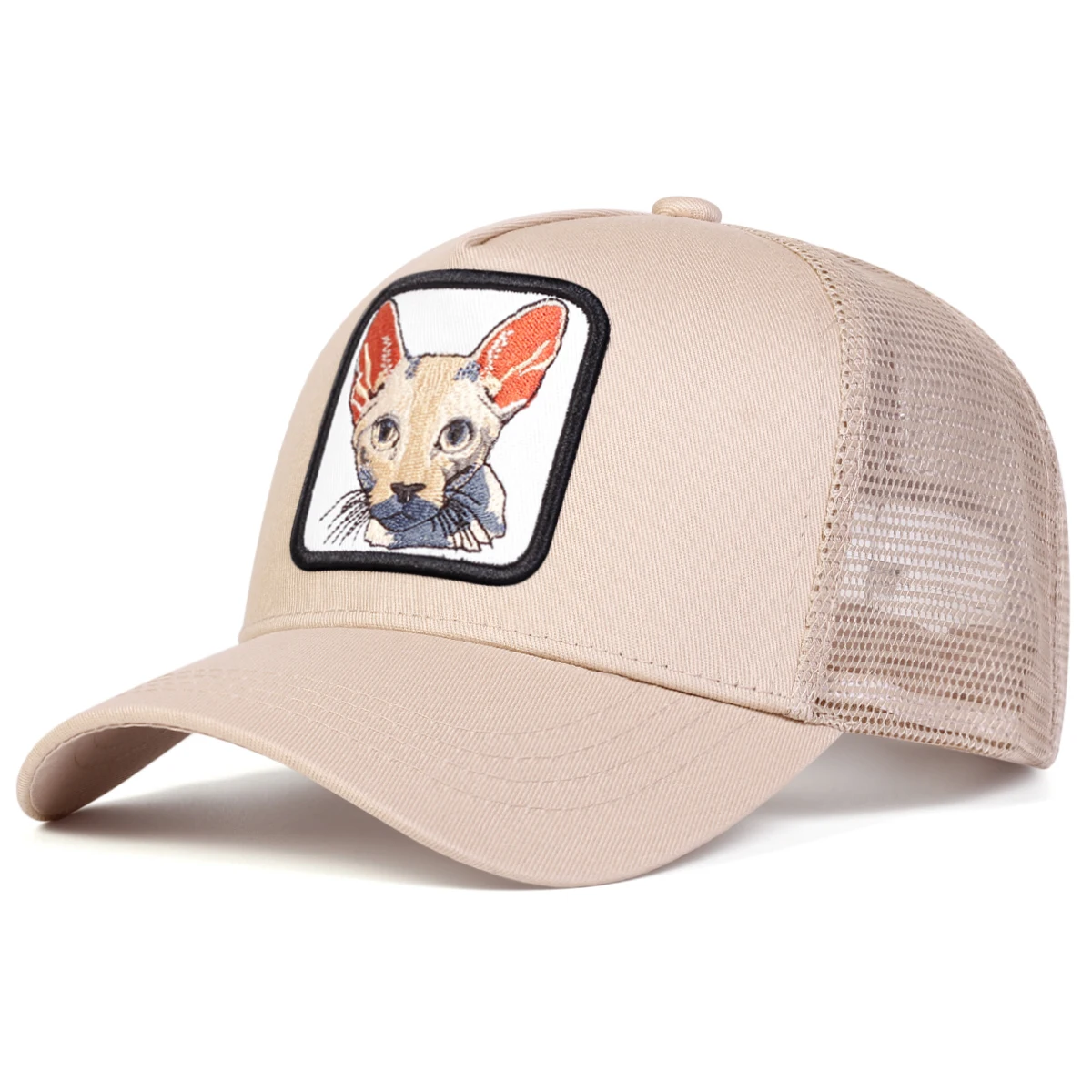 Unisex Animal Embroidery Baseball Net Caps Spring and Summer Outdoor Adjustable Casual Hats Sunscreen Hat