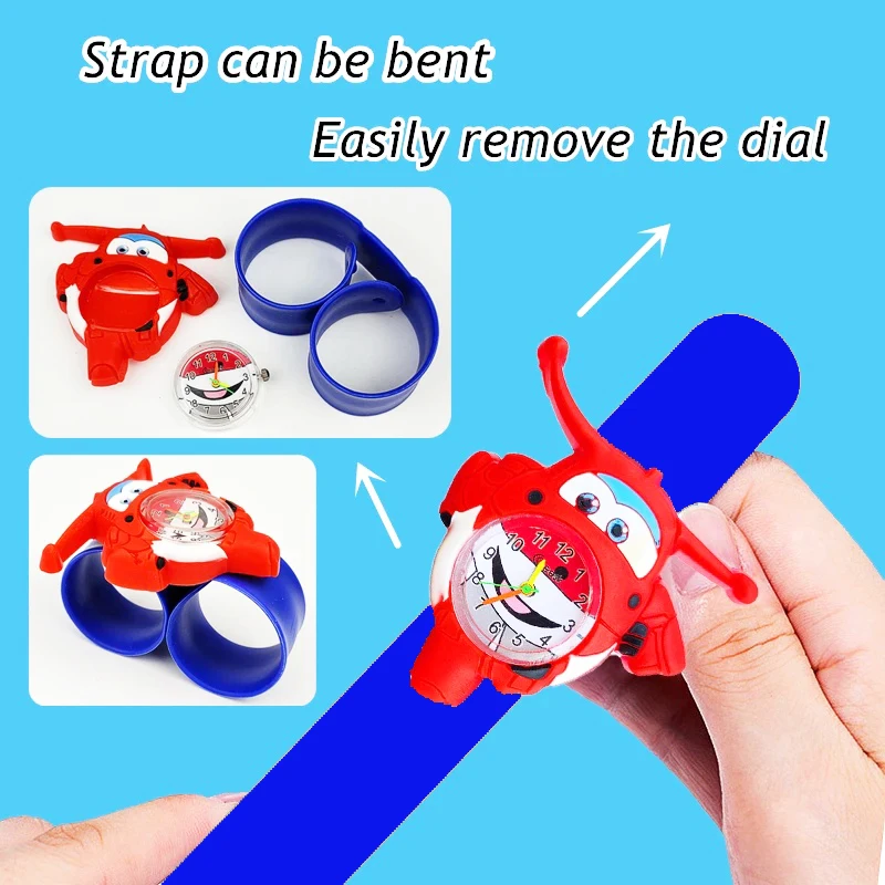 Hot Selling Children Watch Boy Cartoon Tiger Clock Silicone Patted Bracelet Student Lovely Cool Child Gift Girl Kids Watches Toy