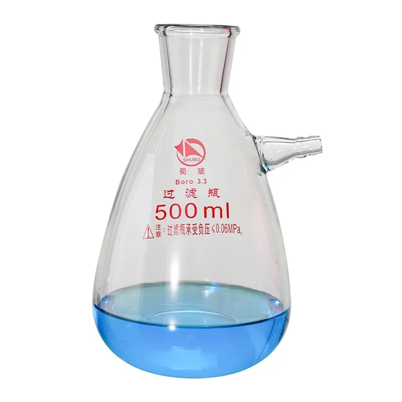Filter Flask Set 1000ml 2500ml 5000ml with Ceramic Buchner Funnel Lab Solvent Filter