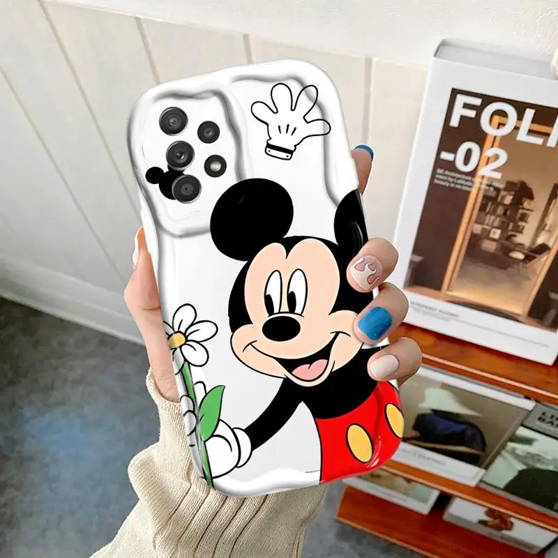 Disney Cute Mickey Minnie For Samsung Galaxy A55 A35 A15 A73 A72 A53 A52 33 A54 A34 A42 32 A22 A24 A23 A14 A13 A12 5G Phone Case